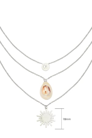 Necklace Summer Festival  Argenté Acier inoxydable One size h5 Image3